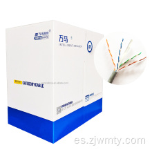 Conductor de cobre del cable 23awg del cable de lan del FTP CAT6 del 1000ft